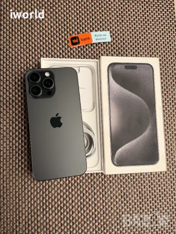 КАТО НОВ❗️iPhone 15 PRO MAX Лизинг от 20€/мес / Black Titanium