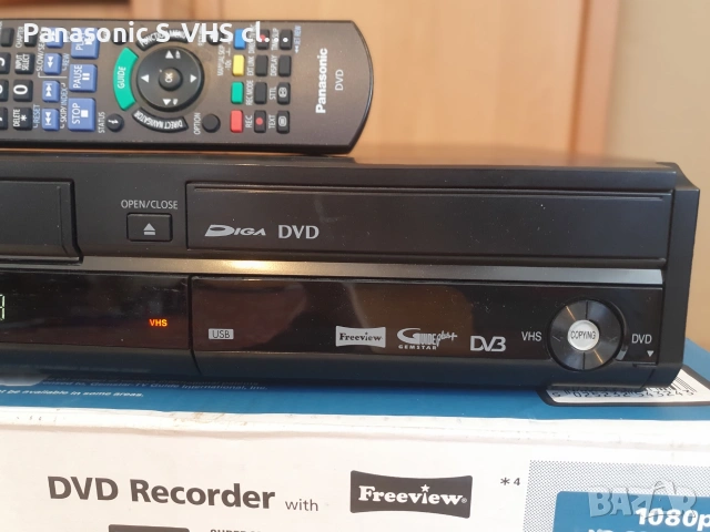 Panasonic DMR-EZ49V DVD-VHS-USB-HDMI recorder, снимка 3 - Плейъри, домашно кино, прожектори - 55197552