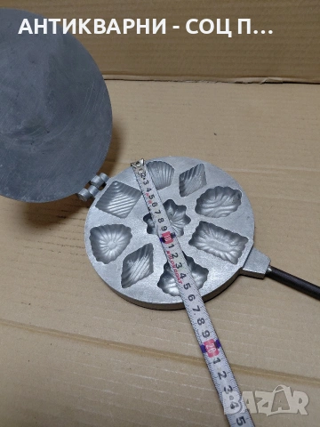 Соц Стар Гофретник За Печене На Тестени Сладки. НОМЕР 1722., снимка 10 - Антикварни и старинни предмети - 54169109