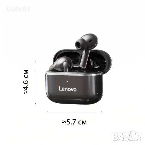 Lenovo EA230 TWS Безжични Bluetooth Слушалки за Спорт и Тичане 360 Стерео Звук Нови, снимка 7 - Bluetooth слушалки - 55418146