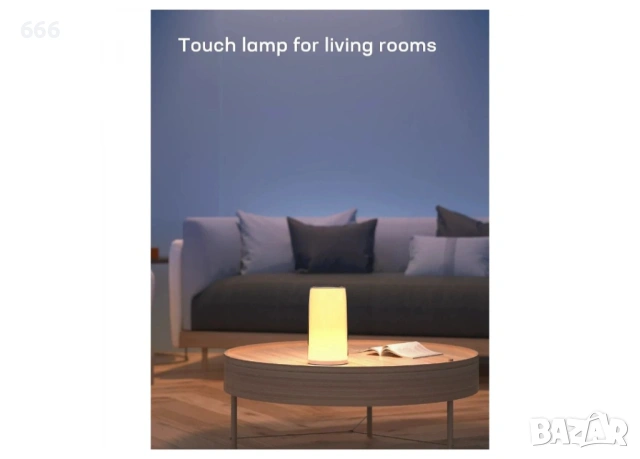 Нощна лампа Teckin DL31 RGB, димируема с тъч контрол, снимка 3 - Друга електроника - 54597124