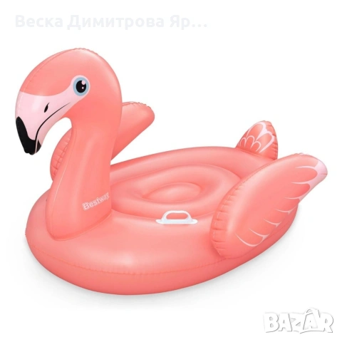Надуваем дюшек фламинго за деца, 138 x 107 см, до 45кг, 3+ годишни, снимка 8 - Басейни и аксесоари - 54959116