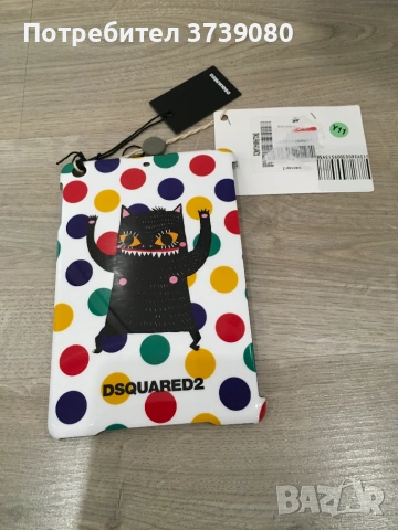 Твърд калъф Dsquared2 бял с цветни кръгове за Apple iPad Mini, снимка 2 - Калъфи, кейсове - 54991248