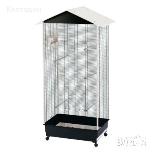 Клетка за Птици - 76.5см/57см/161.5см - Aviary Nota Black - Ferplast