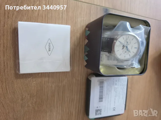 Fossil FS5905 Neutra 42 mm Moonphase Multifunction Black Leather , снимка 4 - Мъжки - 55613896