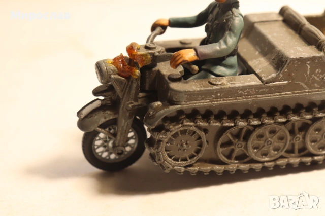 1:32?? Britains Deetail WW2 Kettenkrad ВОЕНЕН МОДЕЛ ВОЙНИК, снимка 4 - Колекции - 54562441