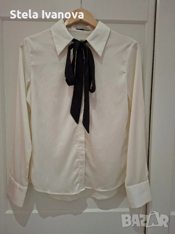 Бляра сатенирана риза с вратовръзка/пандела