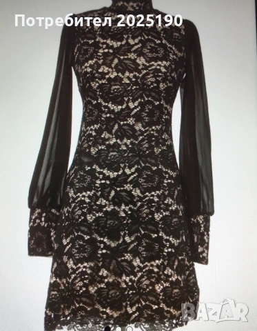 Дамска дантелена рокля Н&М 