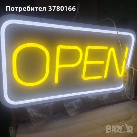 Знак Open лед светлина , снимка 3 - Рекламни табели - 55389449