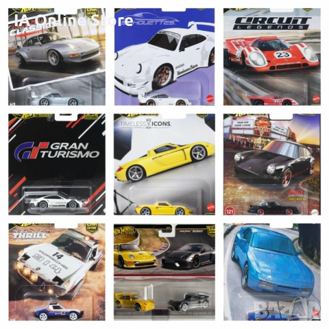 Hot Wheels Premium Porsche 911 GT3 RS; 930 RWB; 993 GT2; Carrera GT; 917KH; 914 Safari; 944 Turbo; R