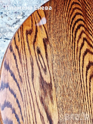 Кръгла масивна холна масичка, снимка 4 - Маси - 54025532