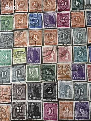 Немски лот пощенски марки 1919-1949г, снимка 5 - Филателия - 55537329