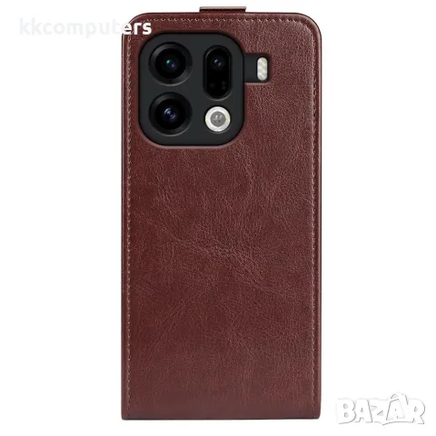 За OPPO Find X9 Pro R64 Texture Вертикален Кожен Калъф със Слот за Карта и Скрийн Протектор – 4 цвят, снимка 6 - Калъфи, кейсове - 55362867