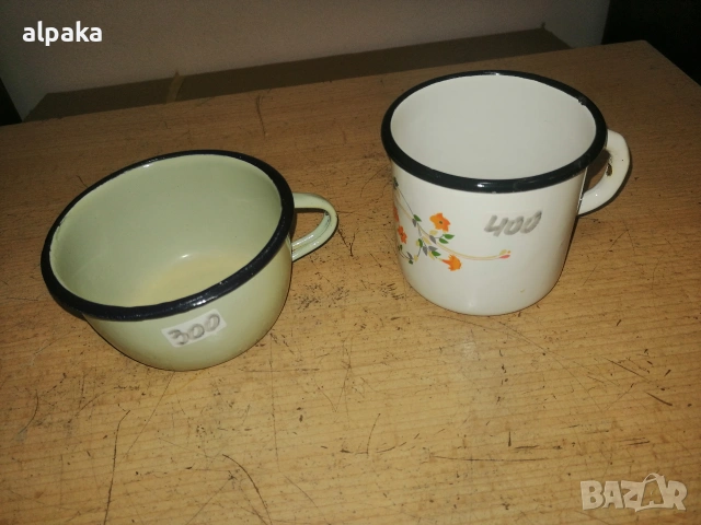 Продавам канички и чаши алпака и емайлирани, снимка 2 - Други - 48482803