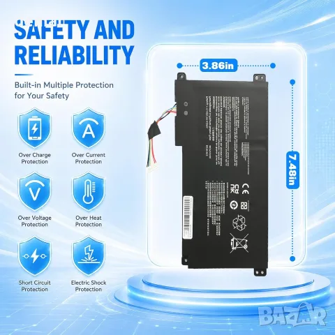 B31N1912 C31N1912 Батерия Asus VivoBook Go 14 E410MA L410MA 42Wh | 11.55V / 3640mAh, снимка 3 - Батерии за лаптопи - 55502931