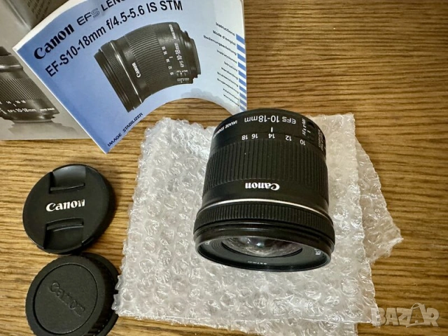 Обектив Canon Ef-s 10-18 mm f/4,5-5,6 IS STM, снимка 3 - Обективи и филтри - 54584132