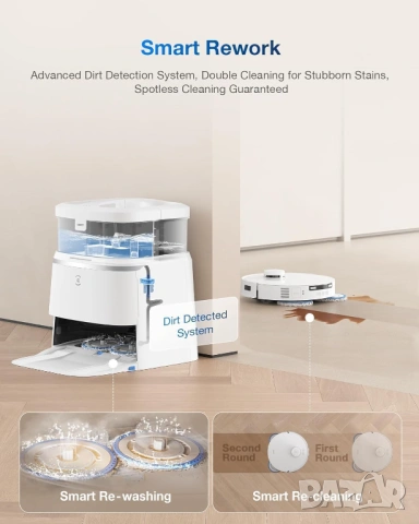Прахосмукачка ECOVACS DEEBOT T30 PRO OMNI 11000Pa [КАТО НОВА], снимка 3 - Прахосмукачки - 54569298