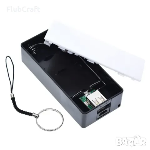 Модул за зареждане, 2x 18650, Вграден USB модул