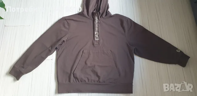 Emporio Armani EA7 Half Zip Hoodie Womens Size M  ОРИГИНАЛ! Дамски Суичър!, снимка 7 - Спортни екипи - 55315953