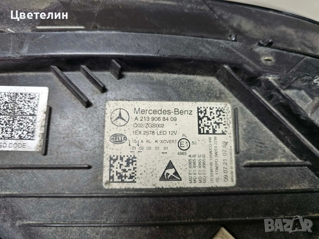Десен фар Mercedes E W213 Facelift desen far мерцедес 213 фейс, снимка 9 - Части - 54488012