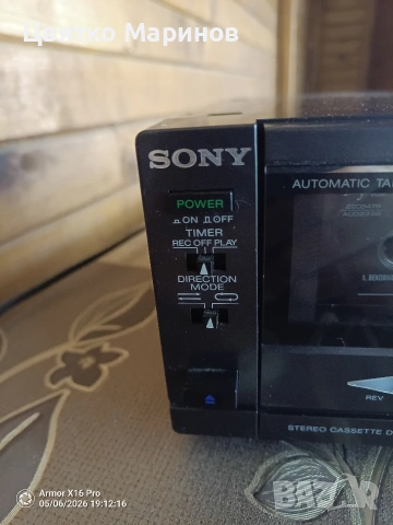 Реверсивен касетен дек Sony TC-V55R, снимка 7 - Декове - 54458803