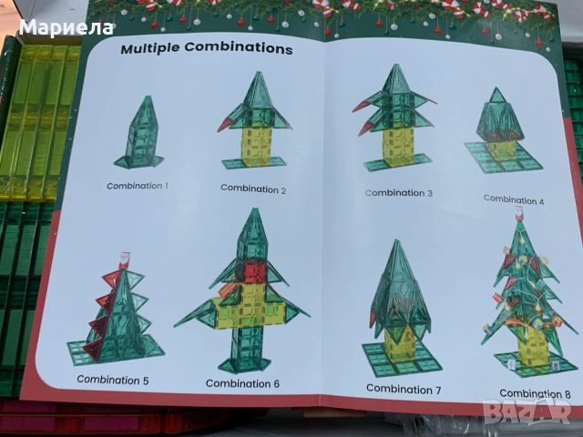 Магнитен конструктор ЕЛХА / 85 части, снимка 7 - Конструктори - 55090997