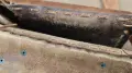 Стара дамска чанта от кожа с метални орнаменти, снимка 7