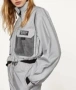 Ново-Bershka, Стрийт стил, к-кт с късо горно.Цвят св.сив,светлоотразително,непромокаем.Р-р XS/S. €38, снимка 3
