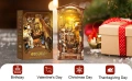 3D дървен пъзел с Led осветление DIY Book Nook Kit – Magic World древна вълшебна стая - НОВ, снимка 7