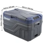Хладилник за кола с компресор, Хладилна кутия, 27Л - 12V/24V/220V, снимка 1