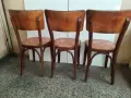 Стари трапезни столове с мека тапицерия., снимка 6