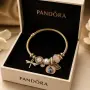 Дамски позлатени гривни Pandora 💎, снимка 4