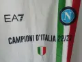 Napoli EA7 шампионска оригинална тениска фланелка памучна Наполи , снимка 3