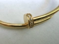 Гривна Cartier Juste un clou yellow gold 20 диаманта, снимка 2