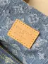 LV/Speedy Bandoulière 30/Denim Blue Дамска Синя Чанта Monogram Деним Плат С Естествена Кожа К. ch54, снимка 4