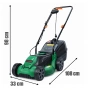 Електрическа косачка за трева 1600W – Лека и мощна, 32 см ширина, 30L кош, 3 нива на косене, снимка 8