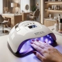 Професионална UV/LED лампа X7 MAX 220W – 57 LED диода, сензор за движение, LCD дисплей и 4 таймера, снимка 3