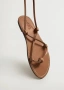 Кожени сандали Mango, номер 40-41, снимка 4