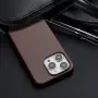 Кожен кейс за iPhone 13 Pro 6.1" с MagSafe, червено-кафяв, снимка 4