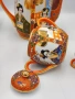 Satsuma Japan японски порцеланов сервиз за кафе,  „Lithophane Geisha“, снимка 13