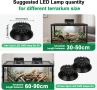 LED UVB осветление за терариум Hygger Zoo с таймер (UVA/UVB/Night mode), снимка 3