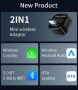 Нов Wireless CarPlay Android Auto адаптер за iPhone iOS 10+ USB-C кола телефон връзка, снимка 3