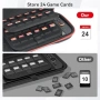 Нов Калъф за Nintendo Switch 2 твърд кейс с място за 24 игри аксесоари, снимка 4