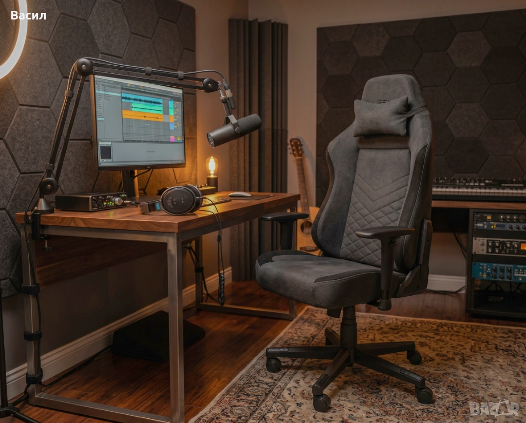 ABILDAA Gaming Chair – Супер удобен и стабилен геймърски стол |12 настройки|3D подлакътници|Текстил, снимка 1