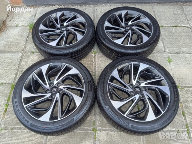 ОРИГИНАЛНИ джанти с гуми 19 ' 245 45 5x114,3 HYUNDAI TUCSON / Хюндай Туксон 5х114,3 + датчици, снимка 2 - Гуми и джанти - 54782791