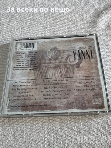 CD диск Yanni - The Best, снимка 3 - CD дискове - 54387545