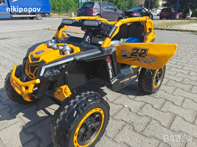 US Детски акумулаторен джип KANSAS 4x4 24V оранж, снимка 6 - Други - 54865020