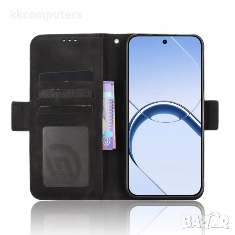 Кожен Калъф Портфейл за Realme 16 5G - Свалящ се държач, Двоен магнит, 5 цвята, снимка 12 - Калъфи, кейсове - 54386680