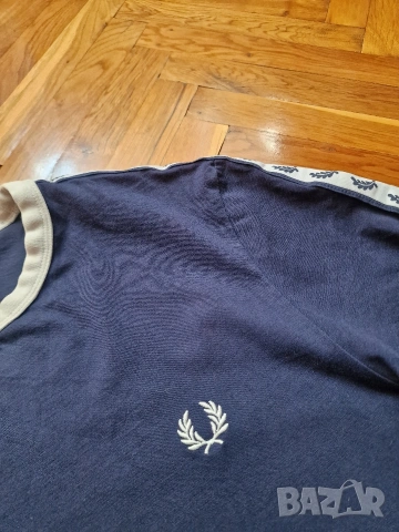 Страхотна мъжка тениска FRED PERRY размер L , снимка 4 - Тениски - 55193502