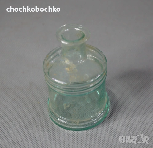 Старо стъклено шише от мастило мастилница, снимка 2 - Други ценни предмети - 54201032